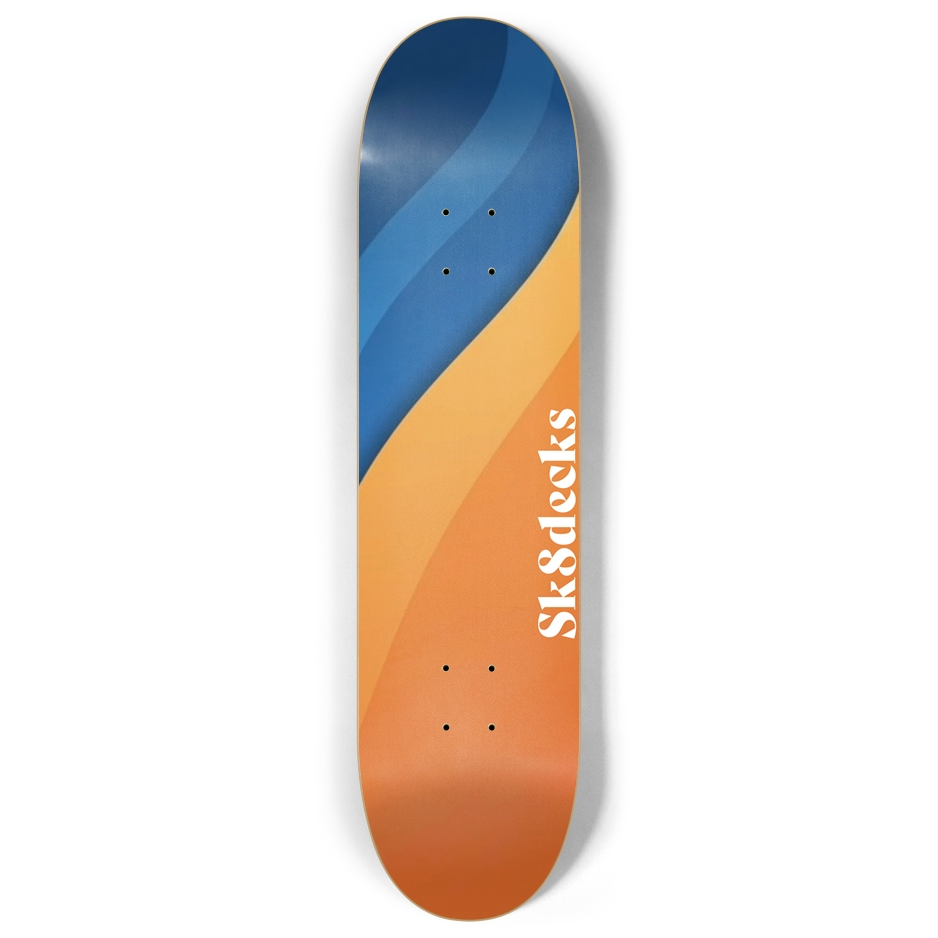 image_5bfe4c0e-5168-459d-ba14-cc177c4f28e4.png Orange Flow Skateboard (8") - Image 1