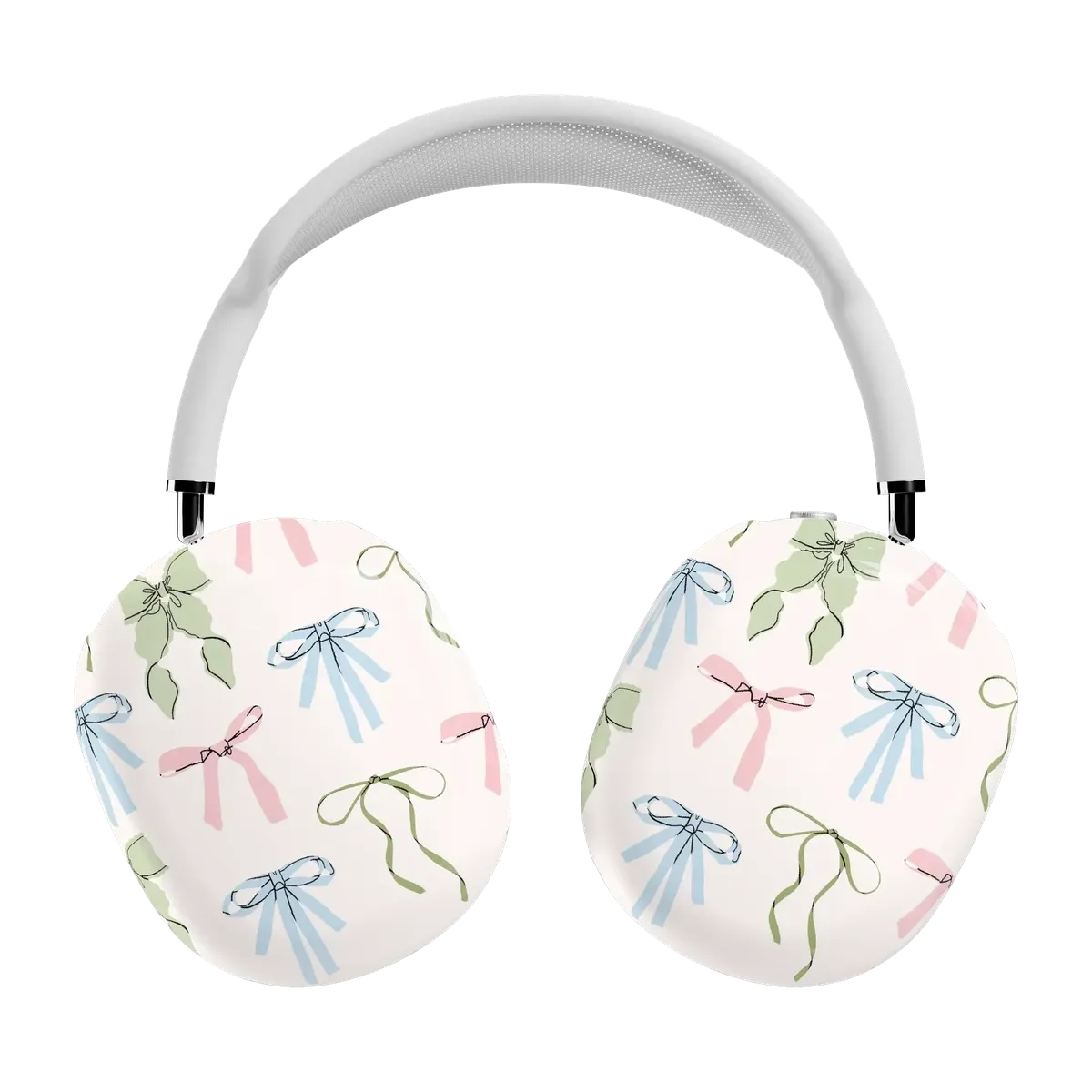 lshngeybgynegpsxj1tv Whimsy Girlie | Pastel Bows AirPods Max Case - Image 1